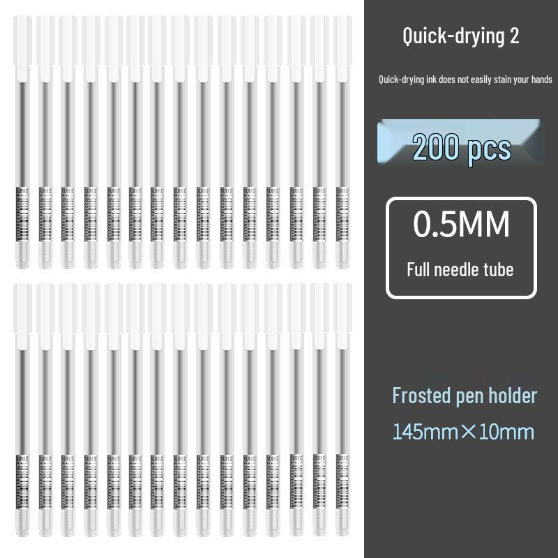 Bolígrafo Negro Minimalista de 0.5mm - Secado Rápido, Bolígrafo de Firma de Alto Valor para Estudiantes