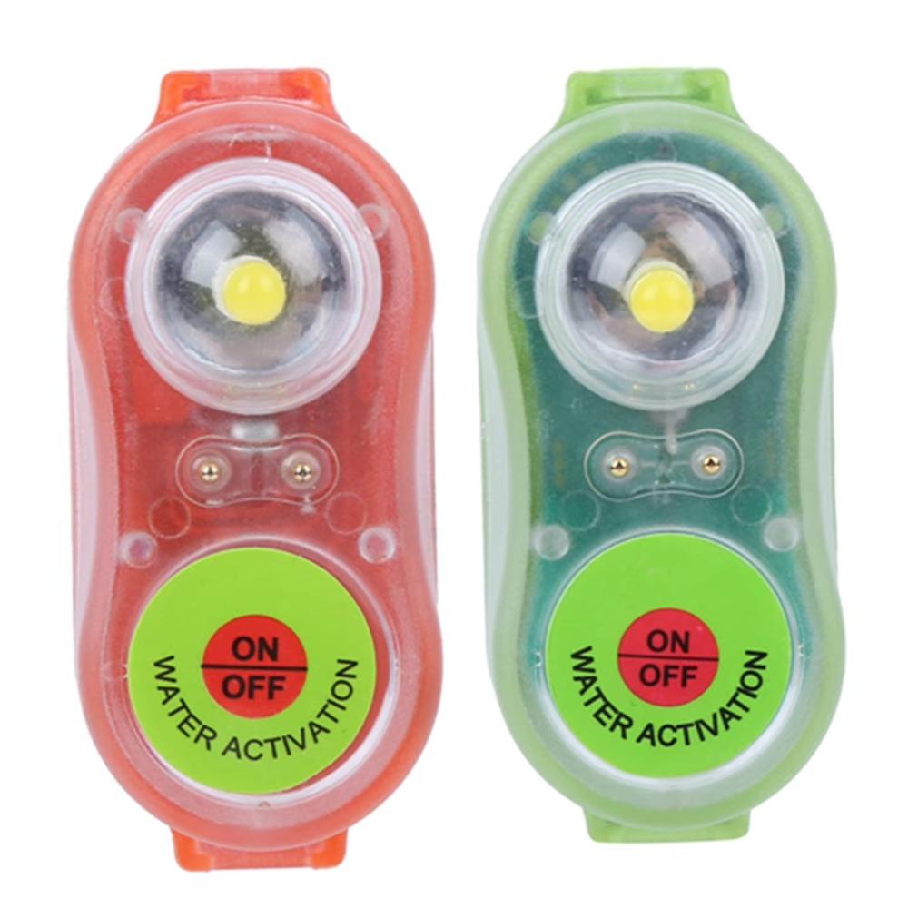 2pcs Waterproof LED Life Jacket Light Lightweight Emergency Signal Light  Outdoor Accessories