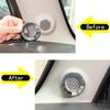 For Hummer H3 2005 2006 2007 2008 2009 Aluminum Alloy Front Speaker Covers Trim Sticker Car Accessories