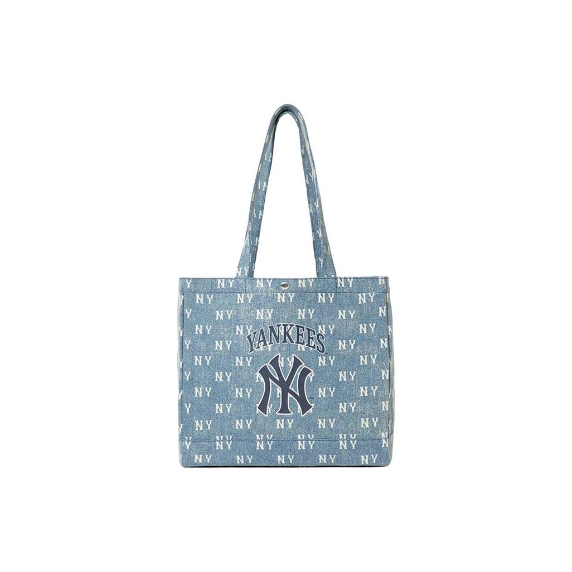 MLB Logo All Over Print Tote Bag Unisex Tote Bags Indigo 3AORV035N Basic Set (Bag)