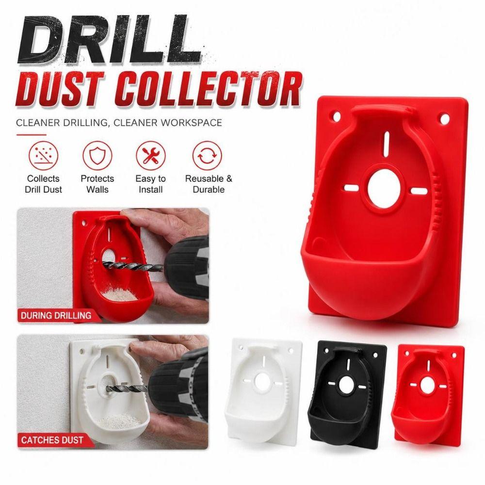 Wall Mounted Drill Dust Collector Central Drill Opening Hole Drilling Catcher Home Improvement