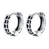 Vnox Retro Triangle Hoop Earrings for Men Dad Husband Boyfriend, Stainless Steel New Gothic Geometric Ear Gifts Jewelry