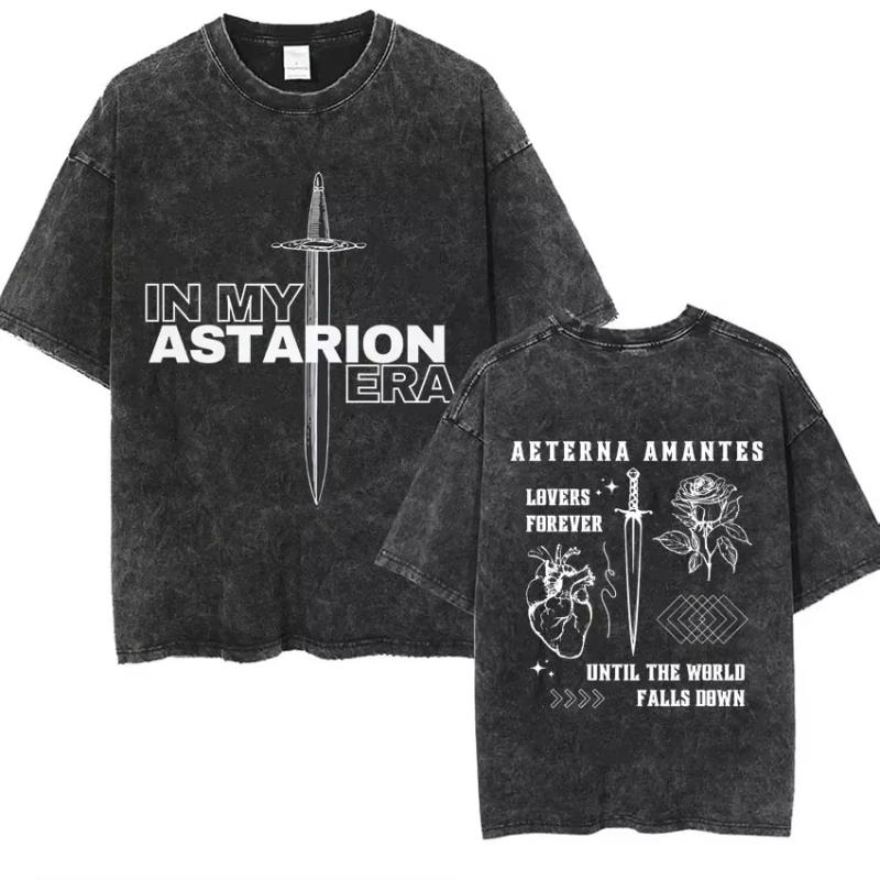 Astarion Girl Dinner Graphic T Shirt Baldurs Gate  Fan Gamer Washed T Shirts Women Unisexs Vintage Gothic Cool Tshirt Streetwear