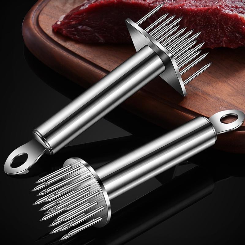 Adoucisseur de viande en acier inoxydable 304 Ultra Aiguisé 12/18/23/28 Aiguilles Maillet de Cuisine Outil Professionnel