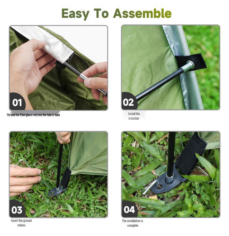 210D Mountain Bike Tent: Durable, Convenient Storage Cover Available