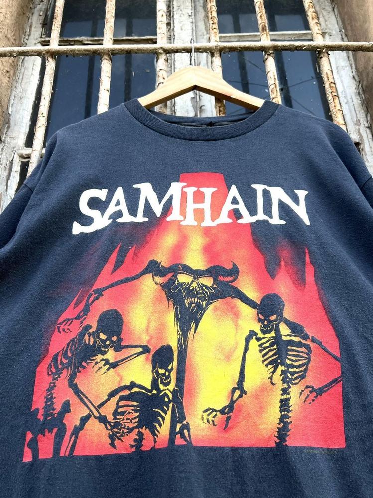 Samhain 90s November Coming Fire Band T Shirt Reprint digital XXXXL