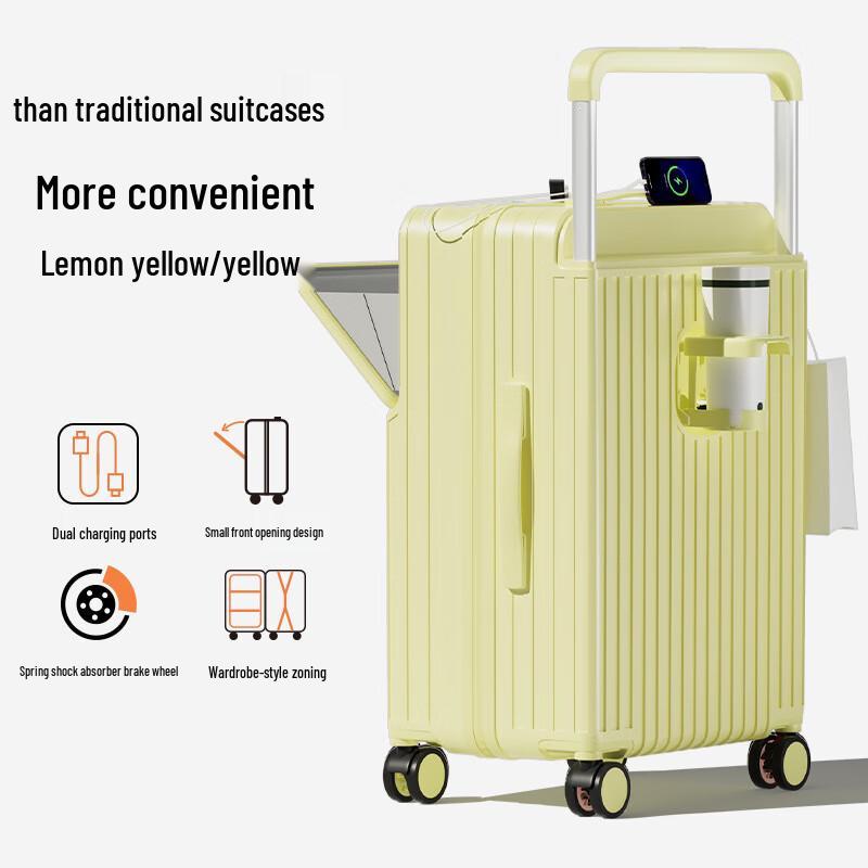 OLOMM Front-Opening Travel Suitcase