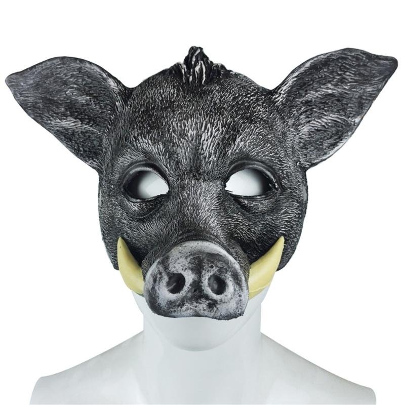 Masque Sanglier Animal Halloween Masque Cosplay Sanglier Sauvage Halloween Masque Intégral pour Halloween Mascarade Carnavals