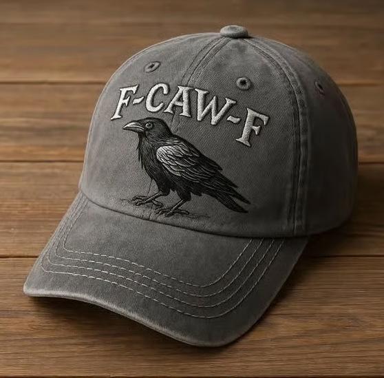 Amazon Popular Fashion 3D Digital Printing Baseball Cap F-Caw-F Crow Hat Crow Cap
