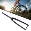 Cycling Front Fork 3K T800 Carbon   100x12mm Thru Axle 1-1/8 Inch Diameter 45mm Offset Flat Disc Brake Front Fork