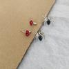 Set da 6 orecchini a lobo con personalità, Orecchini a lobo Ragno Fiore Diamante Scintillante Stile Dolce e Cool, Temperamento Piccolo ed Esquisito