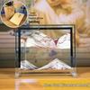 3D Flowing Sand Hourglass: Creative Glass Ornament & Birthday Gift