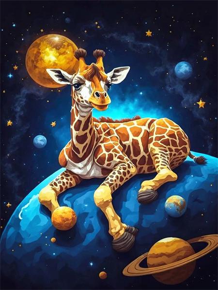 5D Diy Diamond Painting Dog Planet Full Square/Round Embroidery Mosaic Animals Starry Sky Home Decor