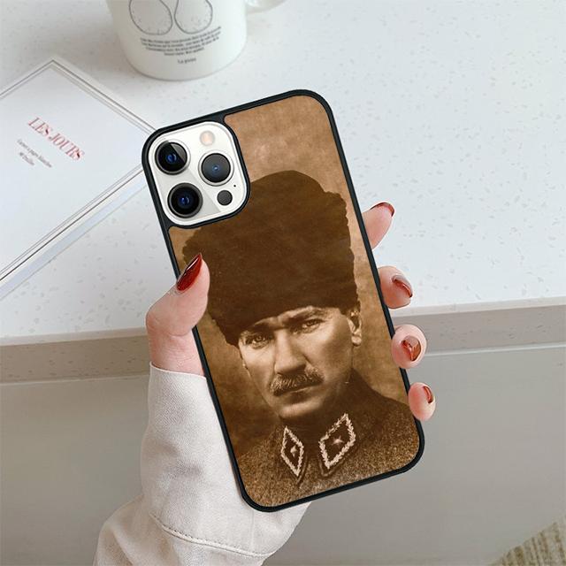 Mustafa Kemal Ataturk Phone Case For iPhone 17 Air 13 12 14 15 16  Cover For Apple 14 15 16 Pro Max Plus Coque