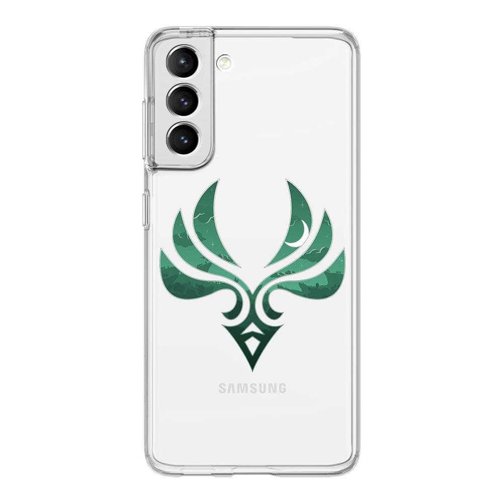 Genshin impact Logo Phone Case For Samsung Galaxy S22 S21 S20 FE Ultra 5G S10 S10E S9 S8 Plus Note 10 Soft Clear Full Lens Cover