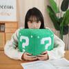 Mario Mark Question Box Plush Toy Cartoon Stuffed Doll Room Sofa Gift Decoration
