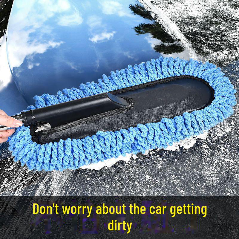 „Zestaw do czyszczenia kurzu i woskowania z wysuwanym mopem do mycia samochodu”