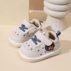 Children's Lightweight Toddler Shoes with Soft Soles and Light-up Leather Sneakers Non-slip Shoes