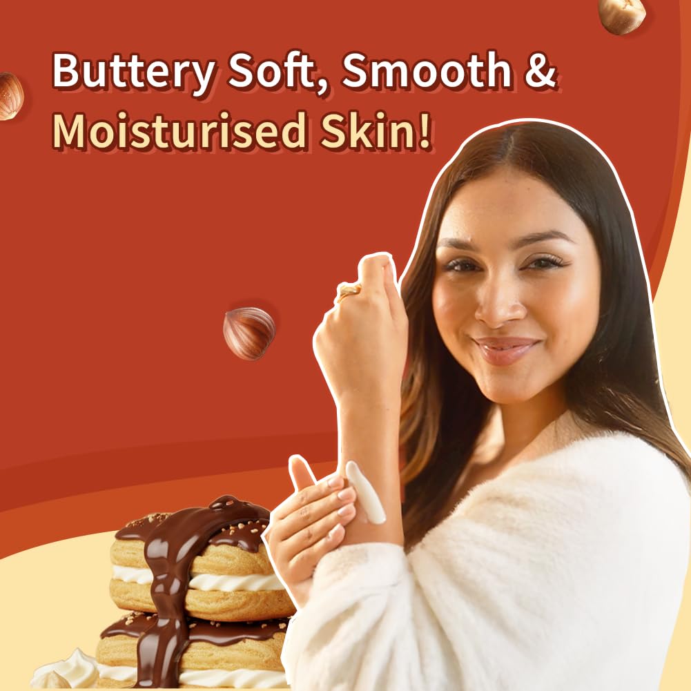 Plum BodyLovin' Hazelnut Eclair Body Butter For Dry To Very Dry Skin Non Greasy Lightweight Deep Moisture 180 g