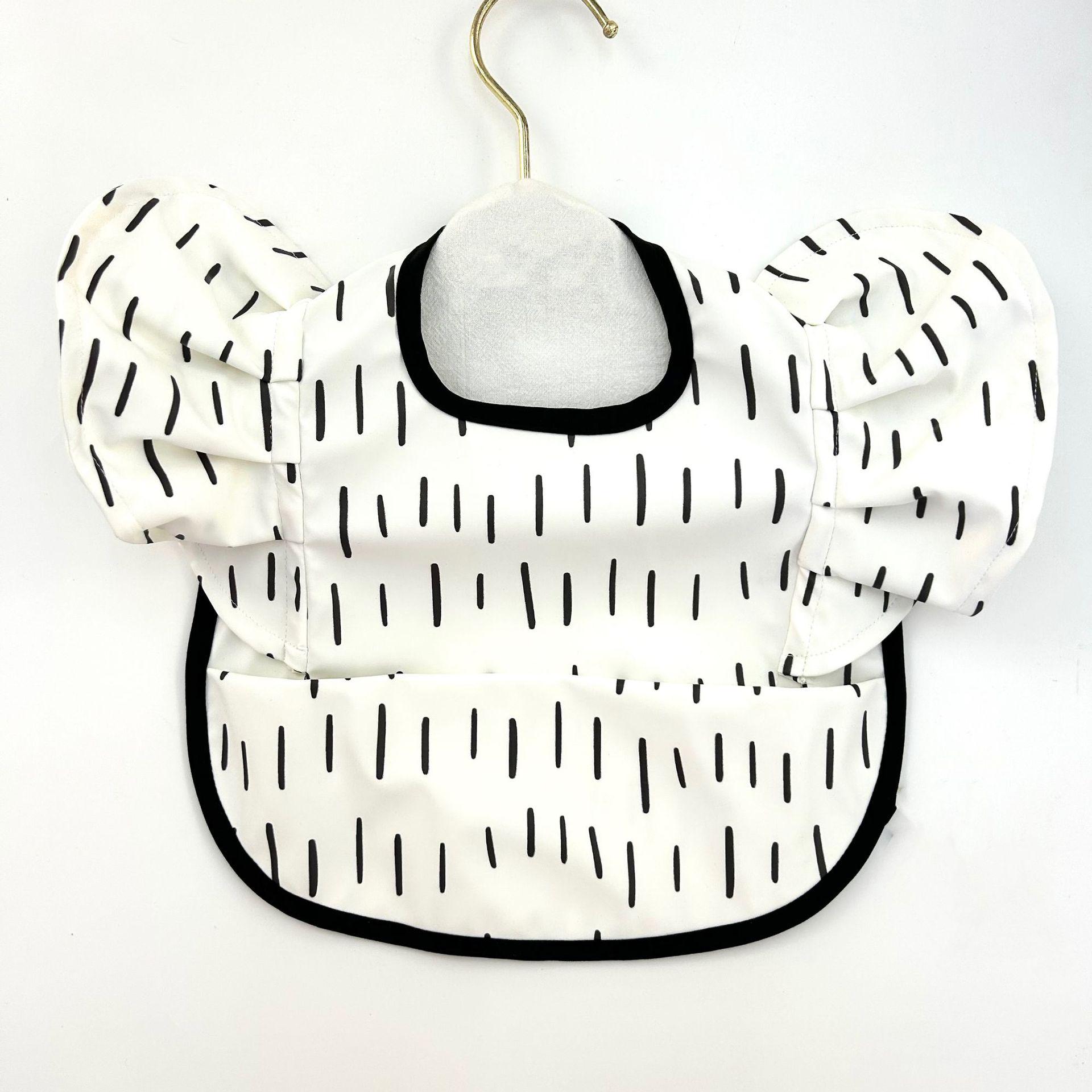 

Европейский и американский детский нагрудник: 3D Принцесса в горошек с оборками на крыльях и рукавами-крылышками