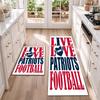 New England Patriots Flannel Kitchen Floor Mat – Non-Slip, Absorbent and Easy to Clean Suitable for Kitchens, Entryways Bedroomsand Bathrooms