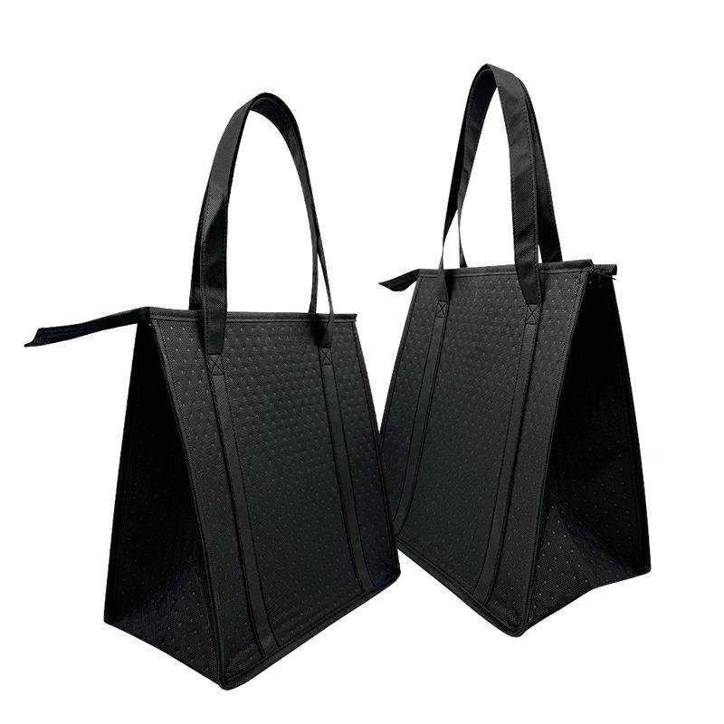 Große Isolierte Wiederverwendbare Einkaufstasche Mit Reißverschluss-Fronttasche 6,5L Hält Stundenlang Kühl Warm Für Camping Picknick Angeln Einkaufen