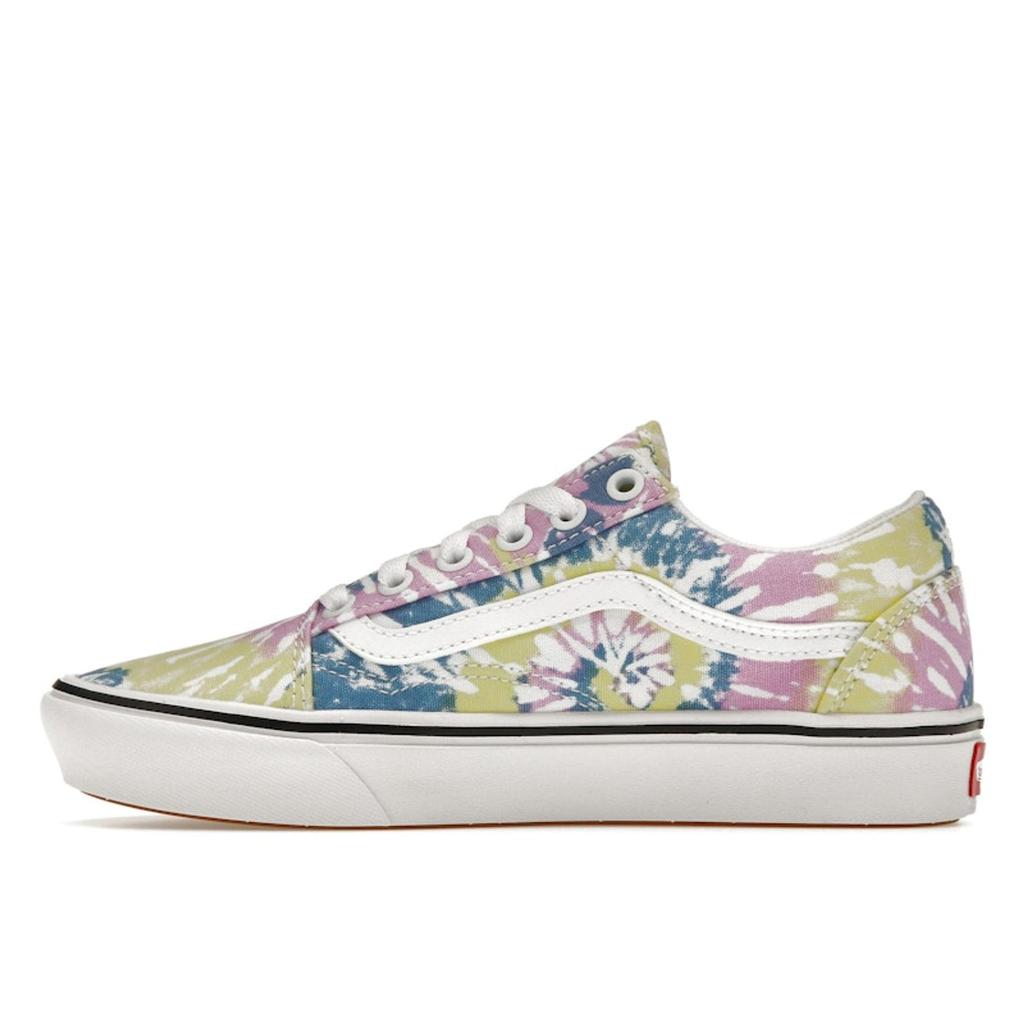 Vans Old Skool ComfyCush Tie-Dye Unisex Sneakers Multi-Color Orchid True-White VN0A3WMA49L