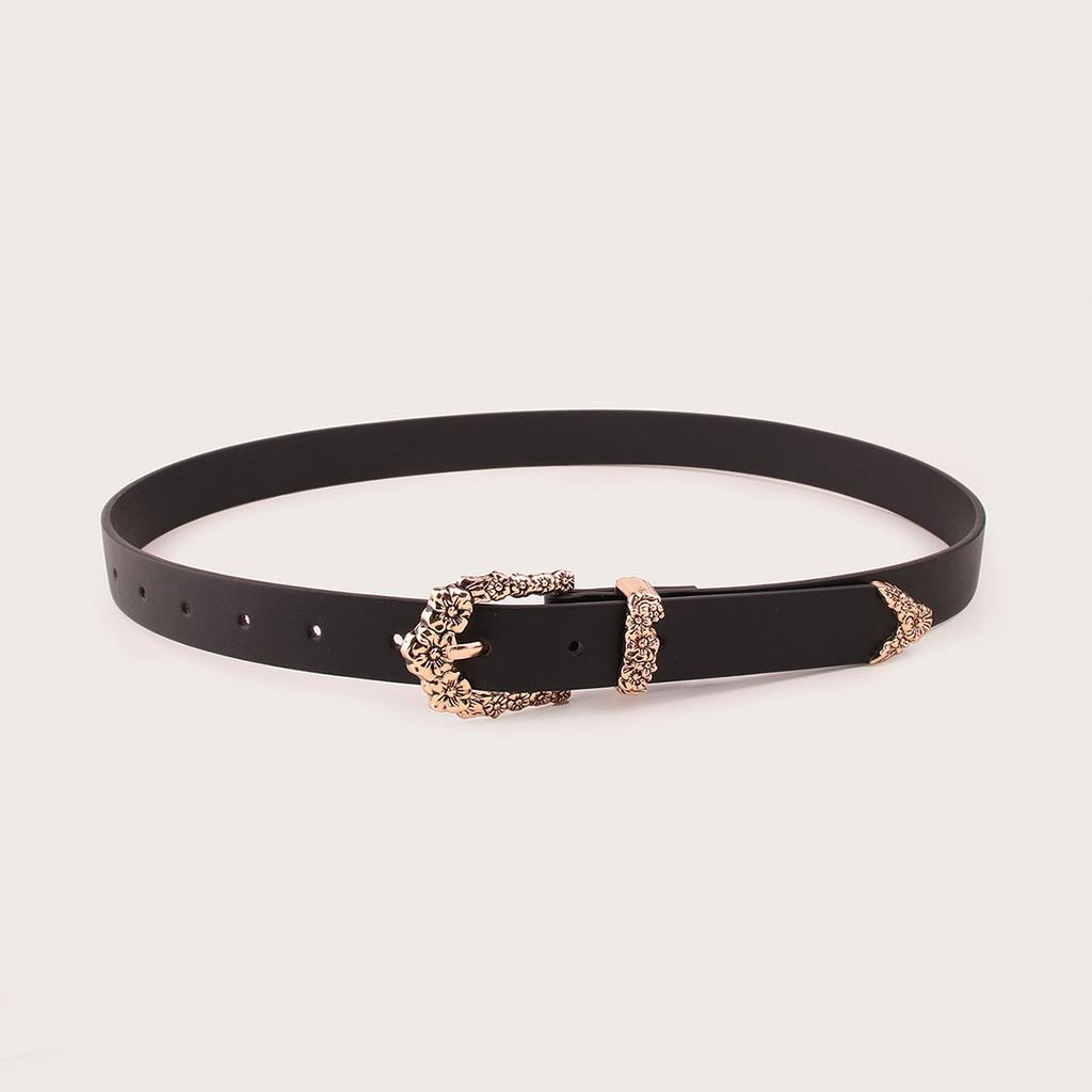 Retro Style Ladies Waist Belt Set With Nickel Alloy Buckles And Natural Elements