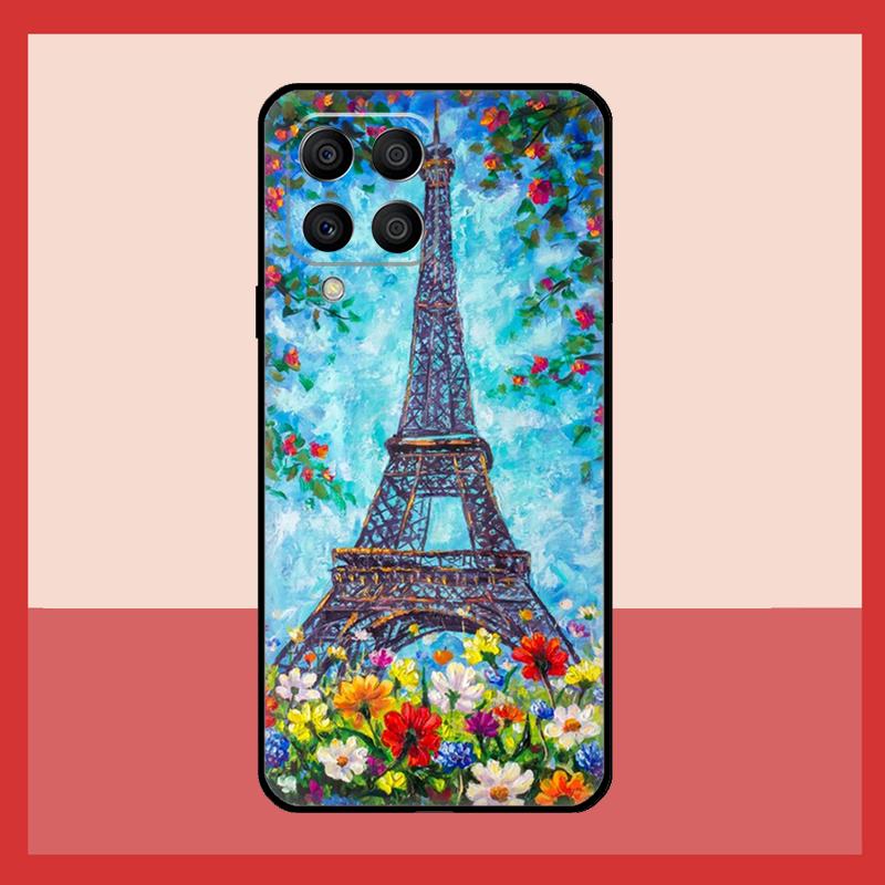 Paris Eiffel Tower Case For Samsung Galaxy M31 M21 M13 M33 M53 M15 M35 M55 M16 M36 M56 M12 M32 M52 M14 M34 M54