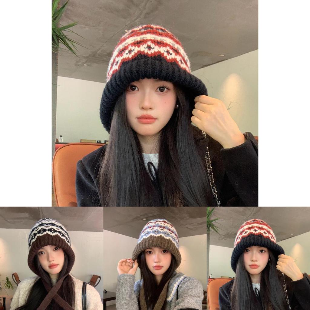 Knitted Winter Hat Women With Ear Flap And Windproof Breathable Fabric For Autumn Casual Style