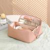 Large Capacity Cosmetic Bag Cosmetic Storage Bag PU Leather Portable Travel Toiletry Bag Women Cosmetic Bag Toiletries Organizer