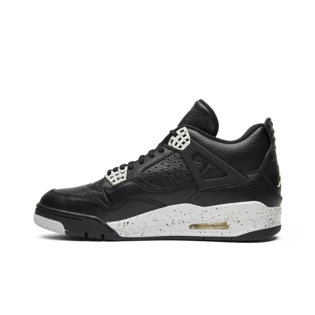 Air Jordan 4 Retro LS 'Oreo' 2015 (Unisex) Black / Tech Grey / Black Vintage Basketball Shoes 314254 003