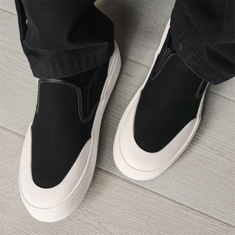 

New men s shoes niche design lazy one pedal trend casual board shoes 39 чорний