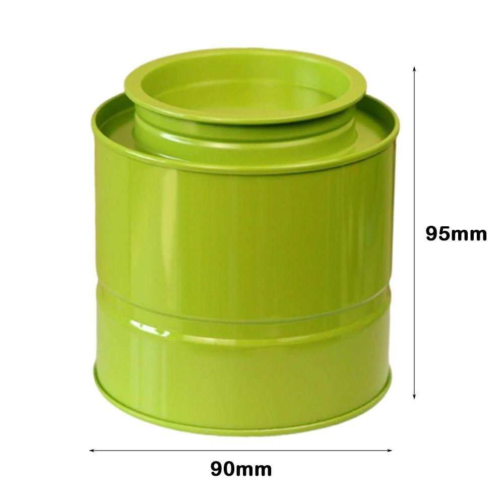With Lid Tea Jar Airtight Container Biscuit Tin Box Canister Tea Tin  Coffee Bean Storage