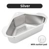 Stainless Steel Triangle Kitchen Sink Drain Basket  Food Debris Waste Filter Fruit Vegetable Drainer Rack Household Gadgets