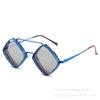 "2190 Metal Diamond Double Beam Anti-UV Sunglasses for Men and Women"