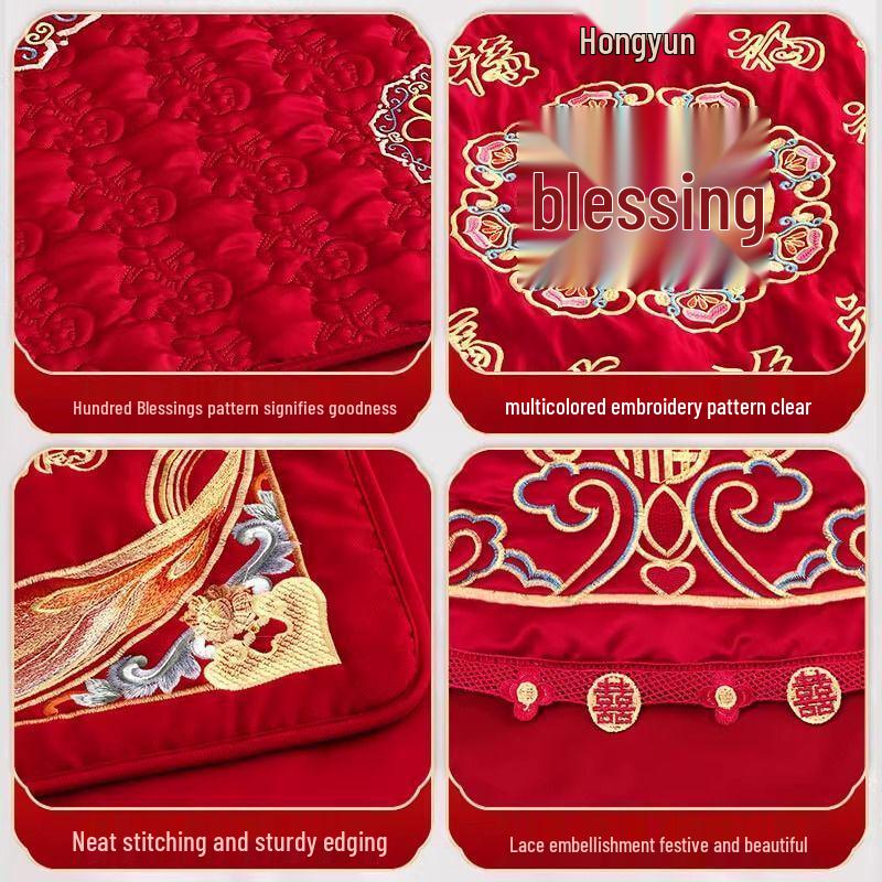 Bridal Fortune Set: Sitting Cushions and Quilts for a Lucky Wedding.