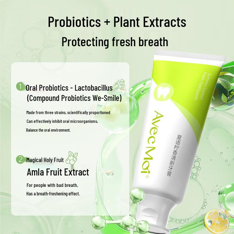 Avec Moi Lemon Verbena Probiotic Toothpaste