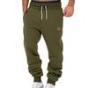 Men's Pants Spring and Autumn Solid Color Trendy Sports Casual Sweatpants Loose Tied Feet Stacking Pants