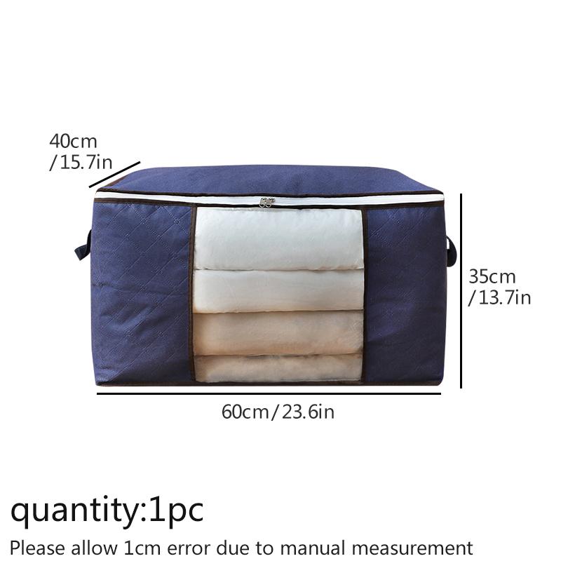

Сумка для хранения одежды большой емкости, складные контейнеры для хранения одеял для организации гардероба в спальне 60x45x35cm