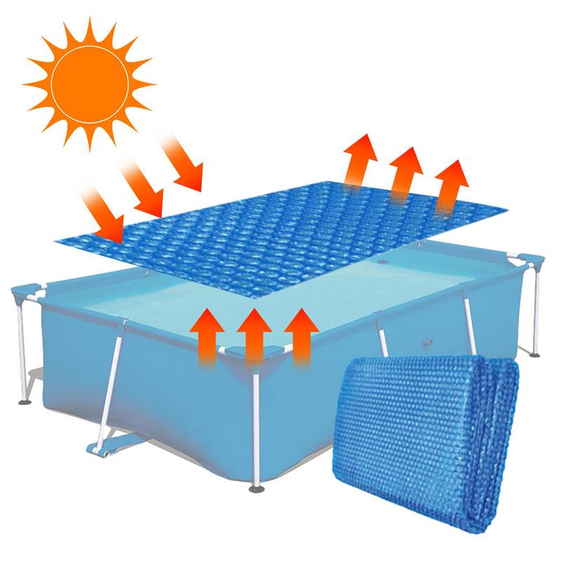Solar Poolabdeckung Schwimmbad Blasen-Solarabdeckung Wärmehaltende Decke Verschleißfest Freischneidbar Solarabdeckungen Für Sonne
