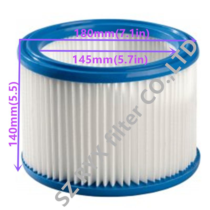 1pcs Cartridge vacuum HEPA Filter Compatible with Nilfisk-ALTO WAP AERO 400,440,600,640,840,800A Wet/Dry Vacuum Cleaner parts