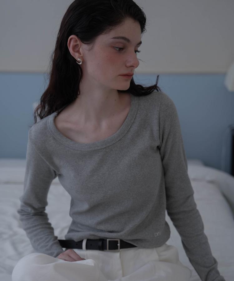 Dehebe Basic Cotton Long Sleeve [Melange]