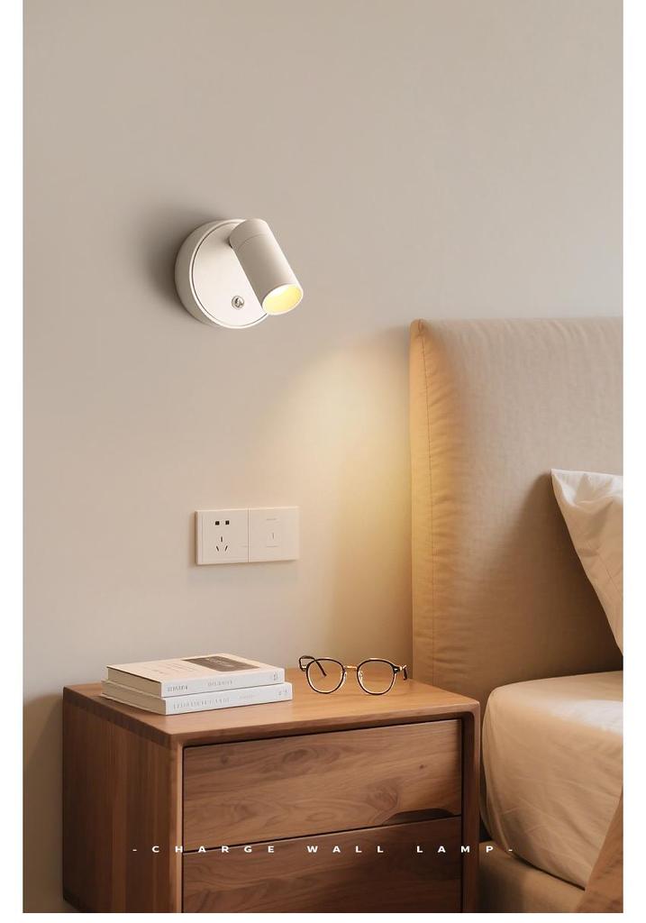 Wireless Magnetic Wall Light: Cord-Free Spotlight & Atmosphere Light for Bedroom and Picture Lighting