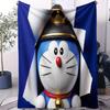 Fan Favorite Doraemon Japanese Anime Small Cover Blanket Plush Anti Pilling Sofa Novelty Warm All Season Children  Birthday Gift