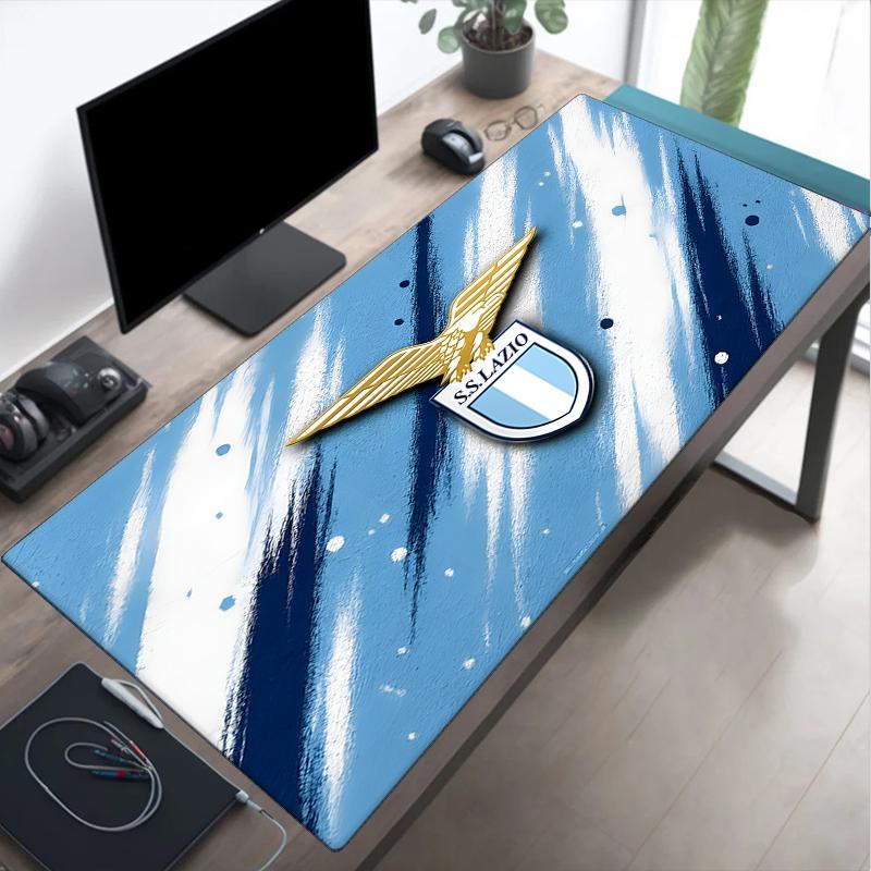 Lazio Football Club Emblem Mouse Pad, Gaming Mouse Pad, Keyboard Pad, Desk Decor for Computer Notebook Fan Gift Birthday Gift