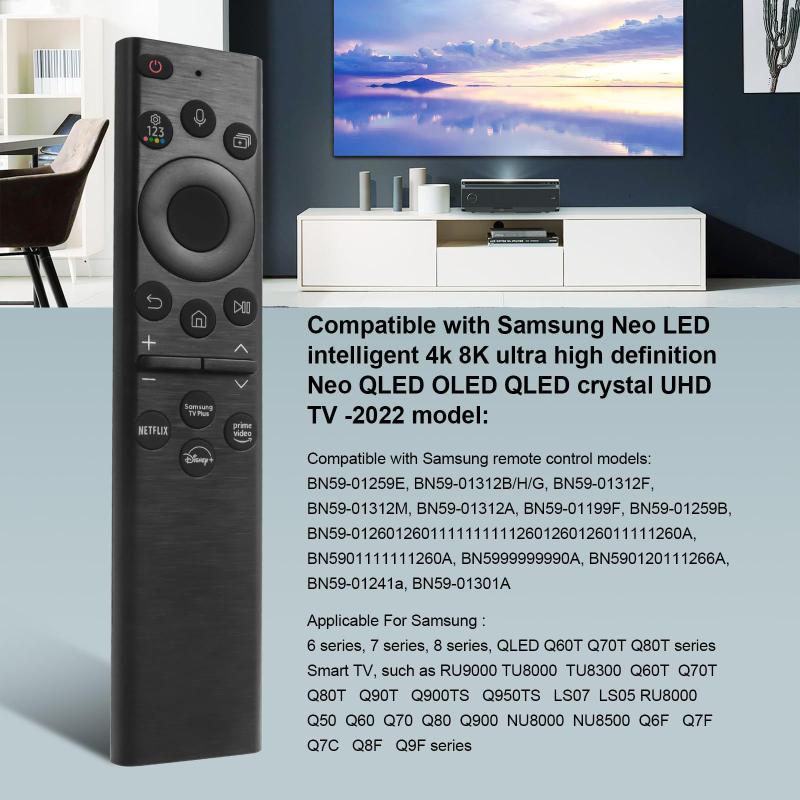 1 Piece Diy Accessories Bn59-01385A Replacement Voice Remote Control For Samsung Smart Tvs Solar Charging Remote
