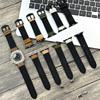 Versatile Leather Strap with Crazy Horse Pattern for Apple and Samsung Smartwatches