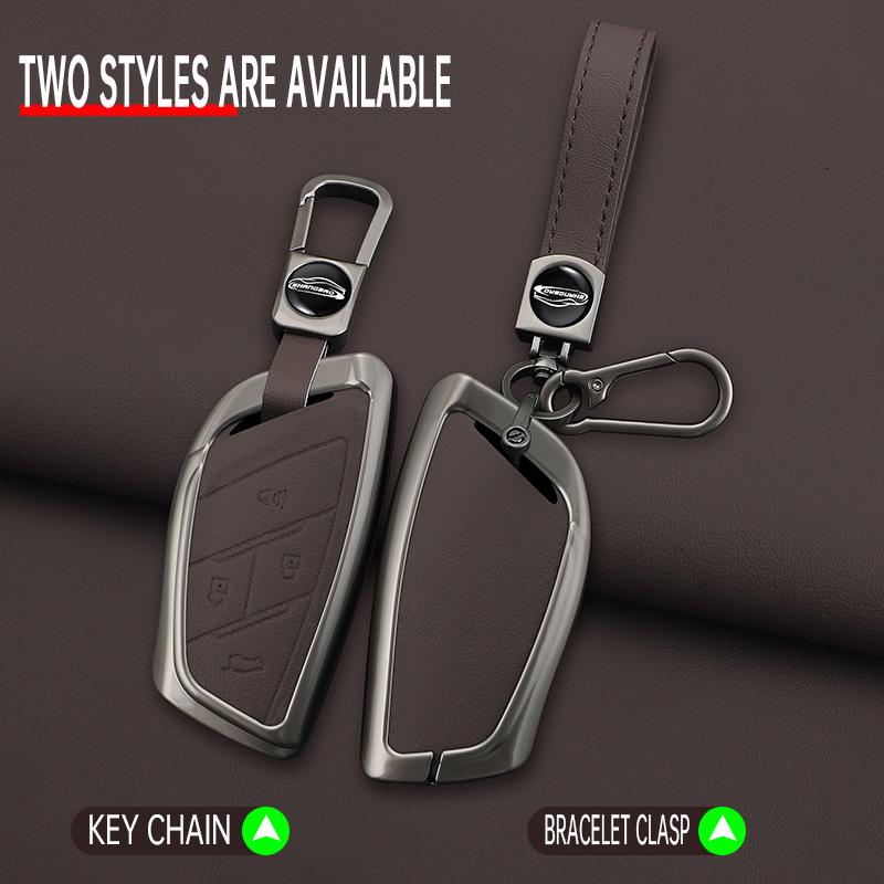 Zinc Alloy Leather Car Key Bag Case Wallet Holder Key Cover Key  Car for MAXUS G90 MPV MIFA 9 2022  Accessories