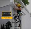 Aluminum Alloy Telescopic Folding Extension Ladder, Multifunctional A-Frame Design, Portable & Thickened for Engineering Use, Free Shipping